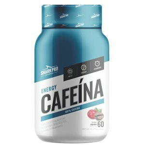 Cafeína Energy 100% Cafeína Shark Pro 60 Cápsulas