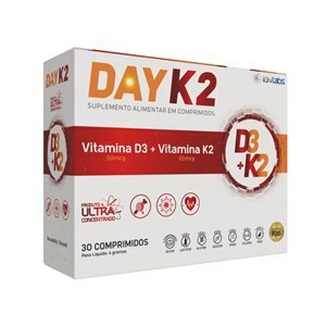 Vitamina D3 2000Ui + K2 - Day K2 30 Comprimidos