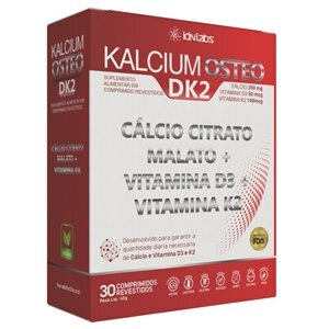 Cálcio Citrato Malato + Vitamina D3 + K2 - Kalcium Osteo Dk2 30 Comprimidos