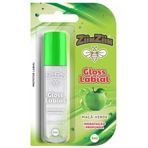 Gloss Labial Hidratação Profunda Maçã Verde 5 Ml Ziin Ziin