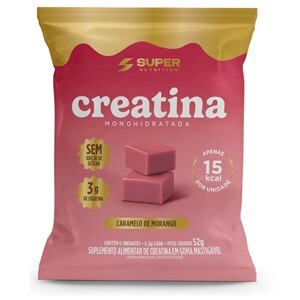 Creatina Dado De Morango Sachê 6 Unidades