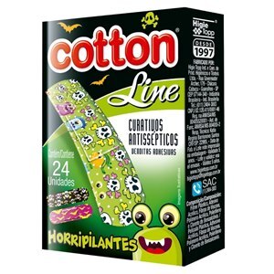 Curativo Antisséptico Cotton Line Horripilantes 24 Unidades