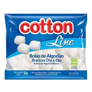Algodão Cotton Line Bolas Brancas 50G