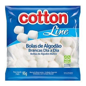 Algodão Cotton Line Bolas Brancas 95G