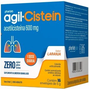 Acetilcisteína - Agil-Cistein 600Mg 16 Envelopes