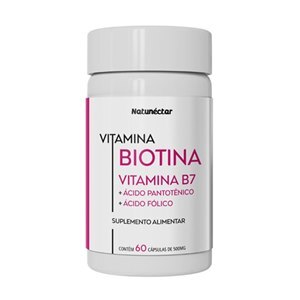 Biotina Vitamina B7 500Mg Natunéctar 60 Cápsulas