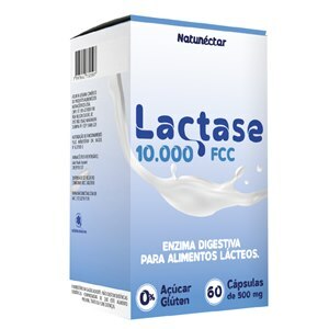 Lactase 10.000 Fcc Natunéctar 60 Cápsulas