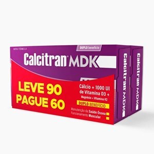 Calcitran Mdk Kit Leve 90 Pague 60 Comprimidos