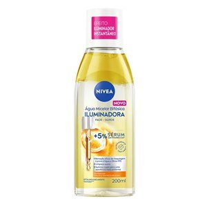 Água Micelar Nivea Bifásica Iluminadora Sem Perfume 200Ml