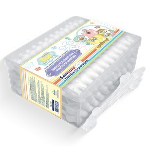 Hastes Flexível Bob Esponja Sancare Baby 55 Unidades