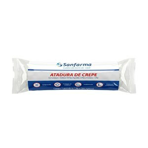 Atadura De Crepe 20Cm X 1,8M Sanfarma 1 Unidade