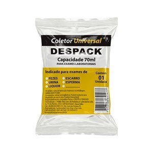 Coletor Universal Sanfarma 70Ml + Espátula