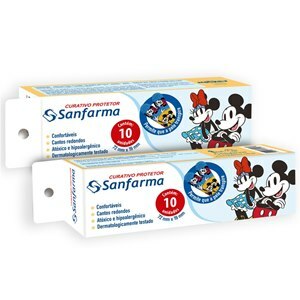 Curativo Mickey E Minnie Sanfarma 10 Unidades