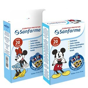 Curativo Mickey E Minnie Sanfarma 20 Unidades