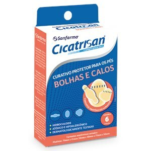 Curativo Para Os Pés Bolhas E Calos Sanfarma 06 Unidades