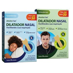 Dilatador Nasal Tamanho G Doutorsan 30 Unidades