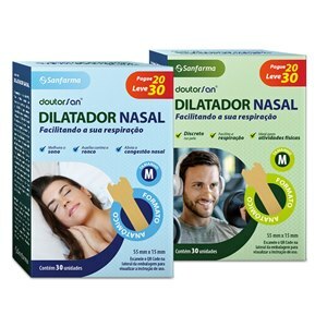 Dilatador Nasal Tamanho M Doutorsan 30 Unidades