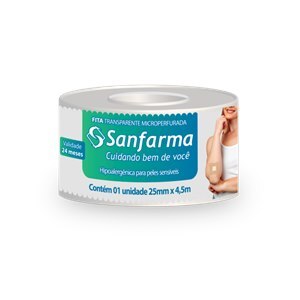 Fita Microperfurada Sanfarma 25Mm X 4,5M 