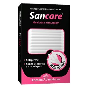 Hastes Flexíveis Maquiagem Sancare 75 Unidades