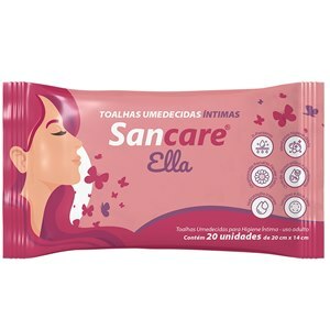 Toalhas Umedecidas Íntimo Sancare Ella 20 Unidades