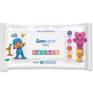 Toalhas Umedecidas Pocoyo Sancare Baby 90 Unidades