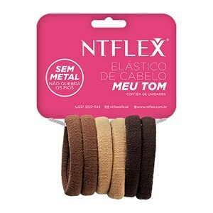 Elástico De Cabelo Meu Tom 6 Unidades