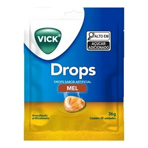 Vick Pastilhas Drops Mel 36g 20 Unidades