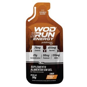 Energy Gel + Cafeína + Taurina Wod Run Caramelo Salgado 30G