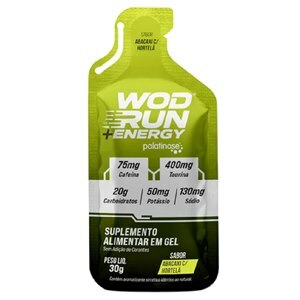 Energy Gel + Cafeína + Taurina Wod Run Abacaxi Com Hortelã 30G
