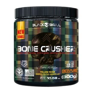 Pré-Treino Black Skull Bone Crusher Yellow Fever 300G