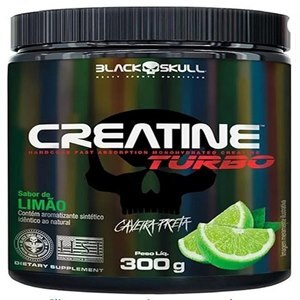 Creatine Turbo Black Skull Sabor Limão 300G