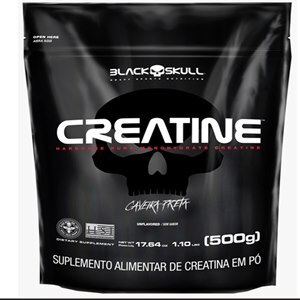 Creatine Black Skull Sem Sabor Refil 500G
