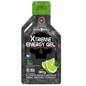 Xtreme Energy Gel Black Skull Limão 30G