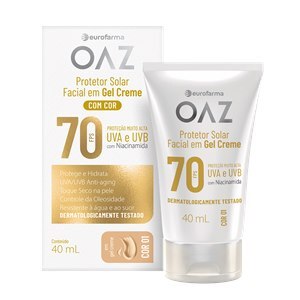 Protetor Solar Facial Fps70 Creme Cor 01 Oaz 40Ml