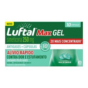 Luftal Max Gel 250Mg 10 Cápsulas