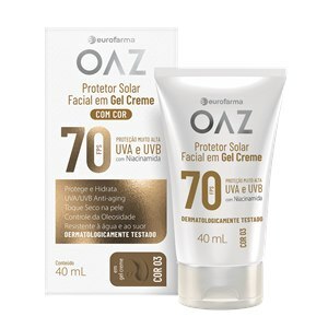 Protetor Solar Facial Fps70 Creme Cor 03 Oaz 40Ml