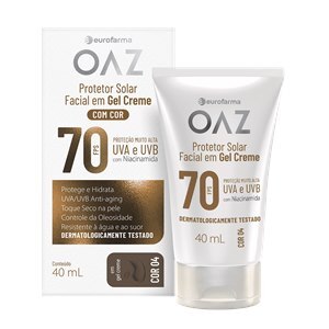 Protetor Solar Facial Fps70 Creme Cor 04 Oaz 40Ml