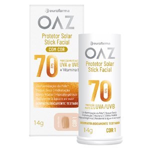 Protetor Solar Facial Fps70 Stick Cor 01 Oaz 14G