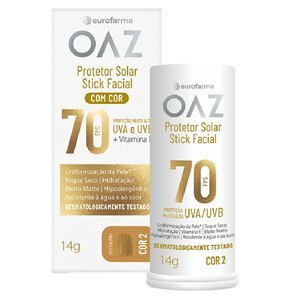 Protetor Solar Facial Fps70 Stick Cor 02 Oaz 14G