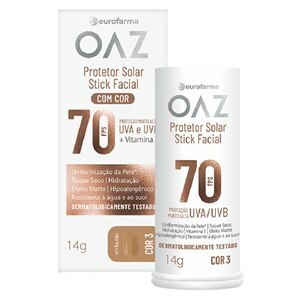 Protetor Solar Facial Fps70 Stick Cor 03 Oaz 14G