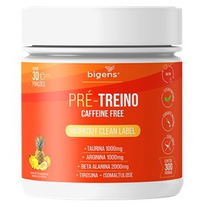 Pré - Treino Caffeine Free Sabor Frutas Amarelas 300G
