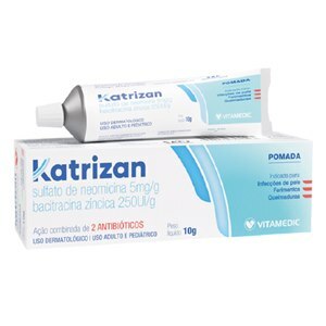 Neomicina + Bacitracina - Katrizan Pomada 10g
