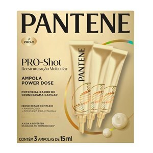 Ampola Capilar Pantene Reestruturação Molecular 15Ml Cada - 3 Unidades