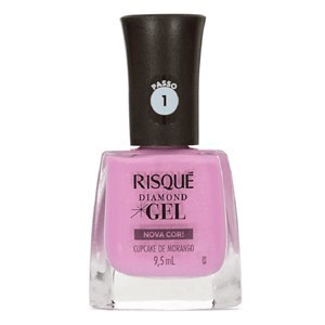 Esmalte Risqué Diamond Gel 9,5ml - Cupcake De Morango