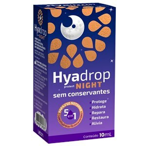 Hialuronato De Sódio - Hyadrop Protect Night Solução Oftálmica 10ml