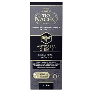 Shampoo E Condiconador Tio Nacho Anticaspa 2 Em 1 415ml