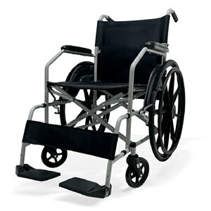 Cadeira De Rodas D100 Aço Dellamed Suporta Até 100kg