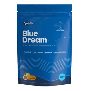 Blue Dream Mágnesio + Triptofano + Inositol + Spirulina Azul Sabor Maracujá 250g