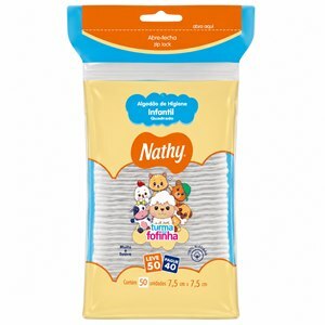 Algodão Nathy Baby Quadrado 50 Unidades