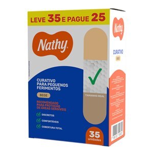 Curativo Nathy Bege 35 Unidades